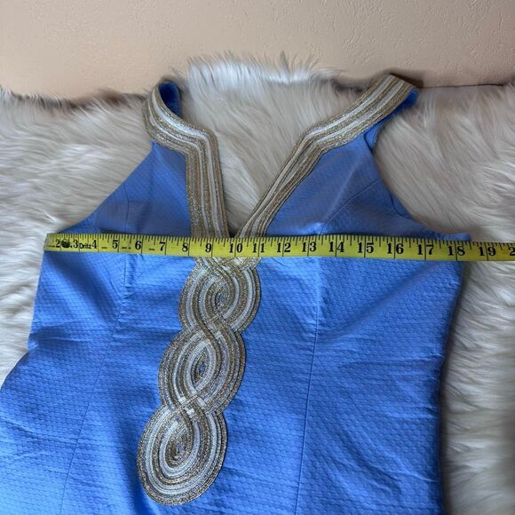Lilly Pulitzer Valli Shift Dress in Blue Peri Size 10 - Picture 9 of 15